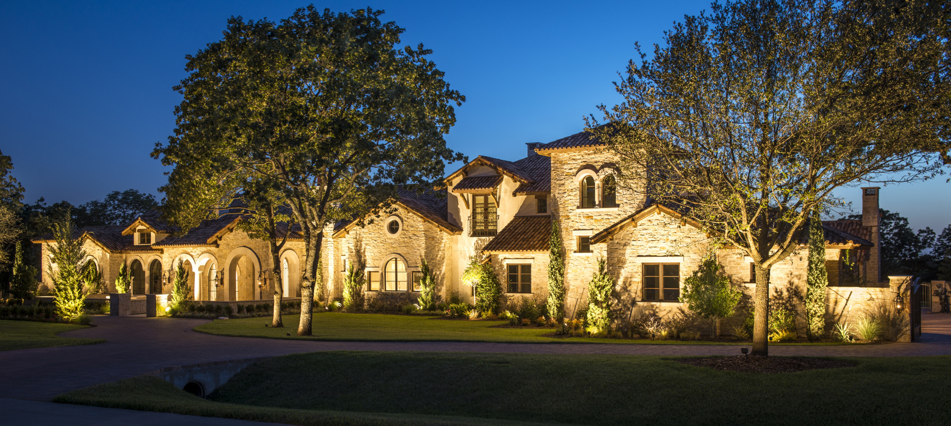 Front Elevation View Night